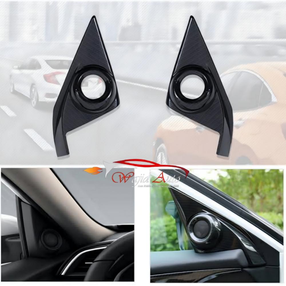 Carbon Fiber door twitter cover for honda civic x