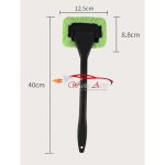 Microfiber glass cleaner brush