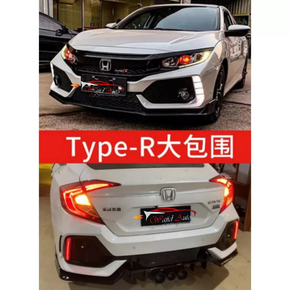 Honda civic x type r body kit v1