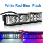 Bar light with red blue flasher light