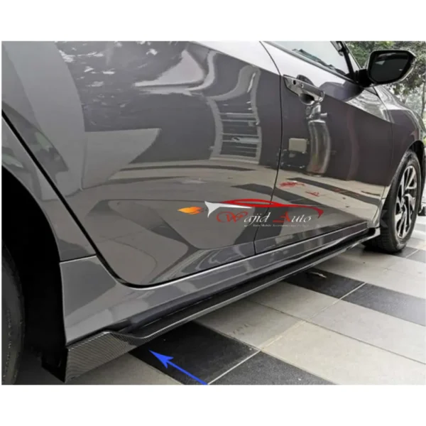 Honda Civic X carbon side panel side splitters