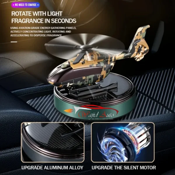 Helicopter style solar perfume