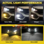 Dual colour led fog lamps for civic