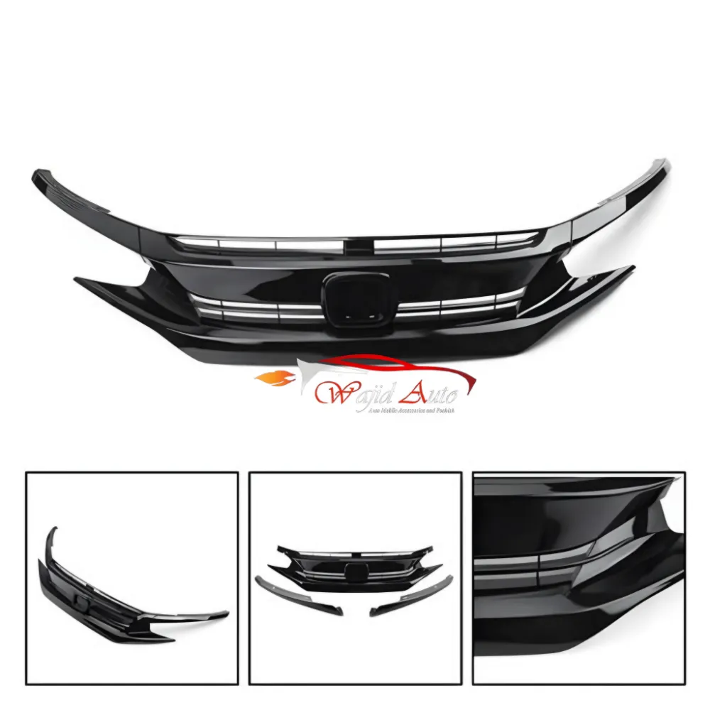 Turbo glossy grill for honda civic x