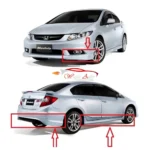 Honda Civic 2012-2015 rebirth body kit