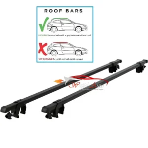 Universal roof bar fitting black