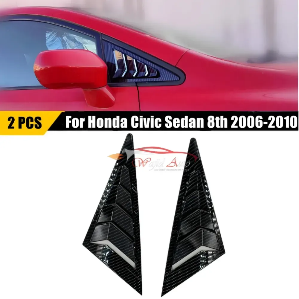 Honda Civic 2007-12 front quarter louver carbon