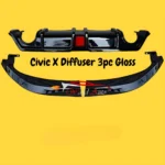 Honda Civic x 3pc diffuser Gloss