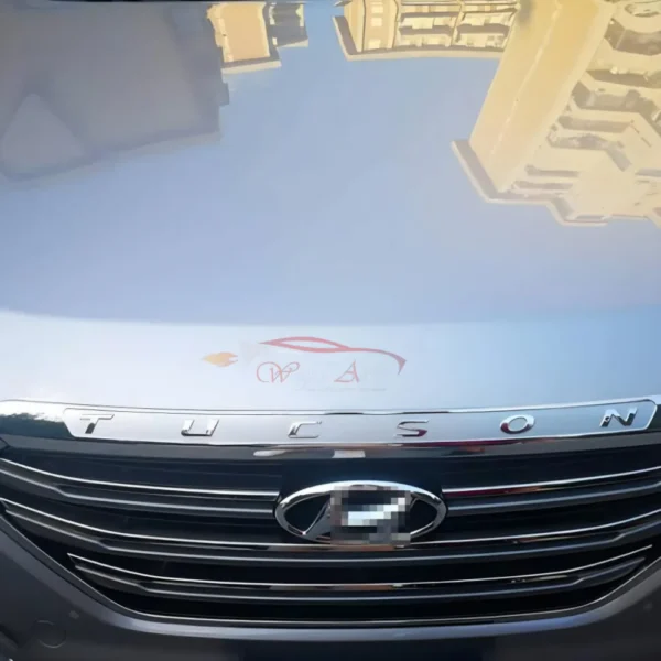 Hyundai tucson bonnet trim chrome