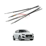 Suzuki Swift 2022-2024 weather strips in chrome