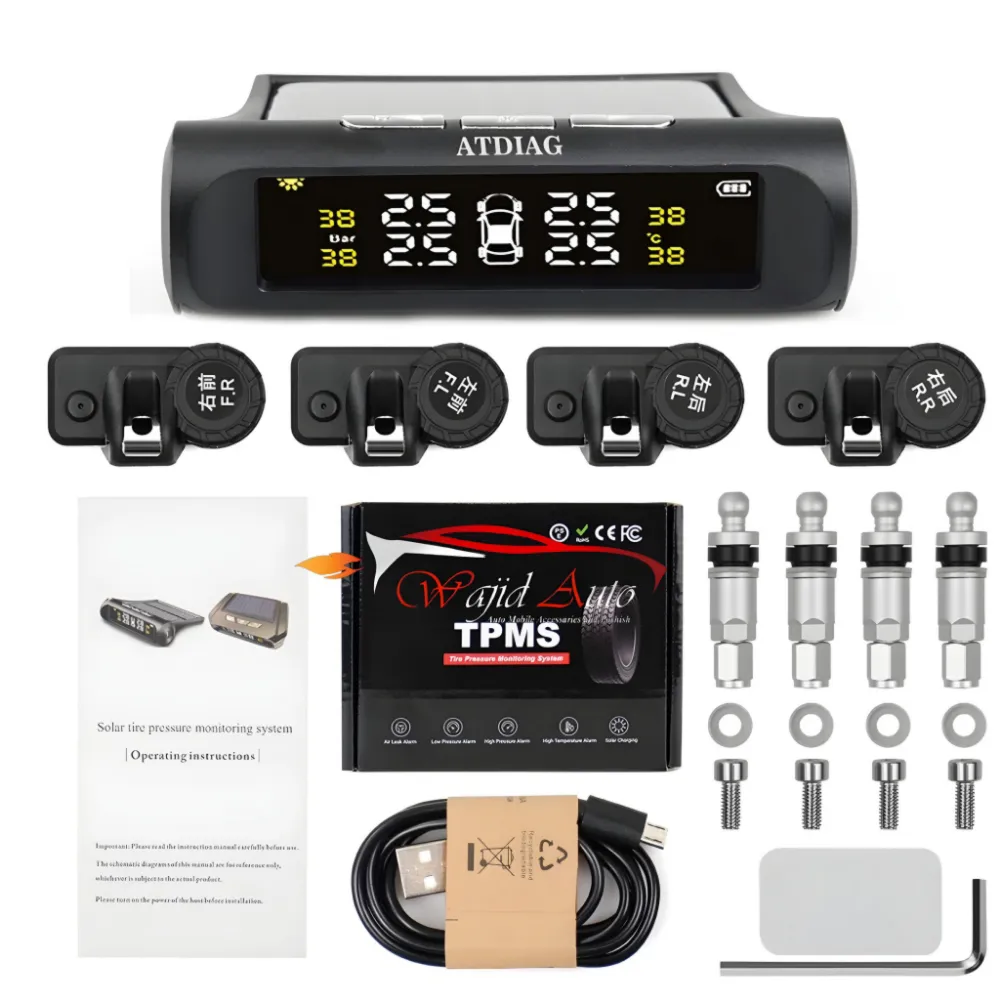 Tyre pressure monitoring system internal Universal Solar TPMS