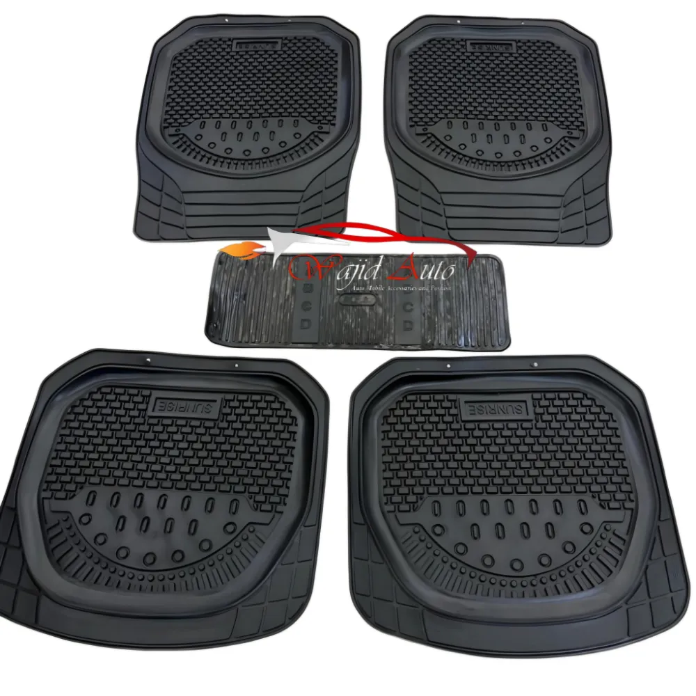 Universal Rubber Floor mats sunrise black