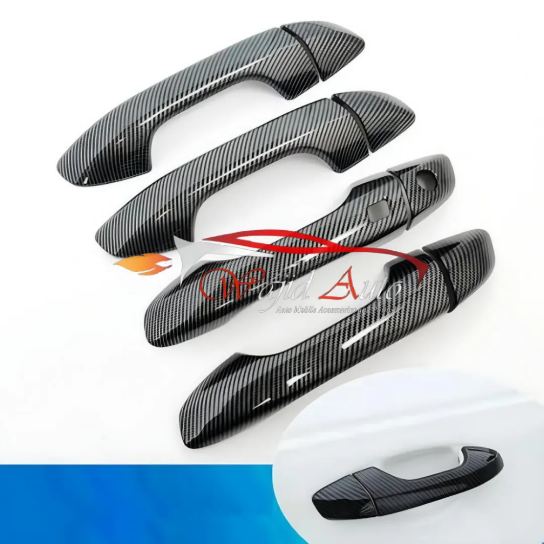 Kia sportage door handle cover carbon fiber