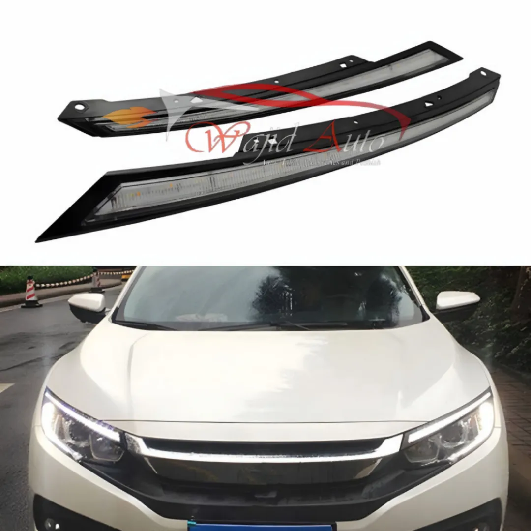 Honda Civic x headlights eyebrow drl