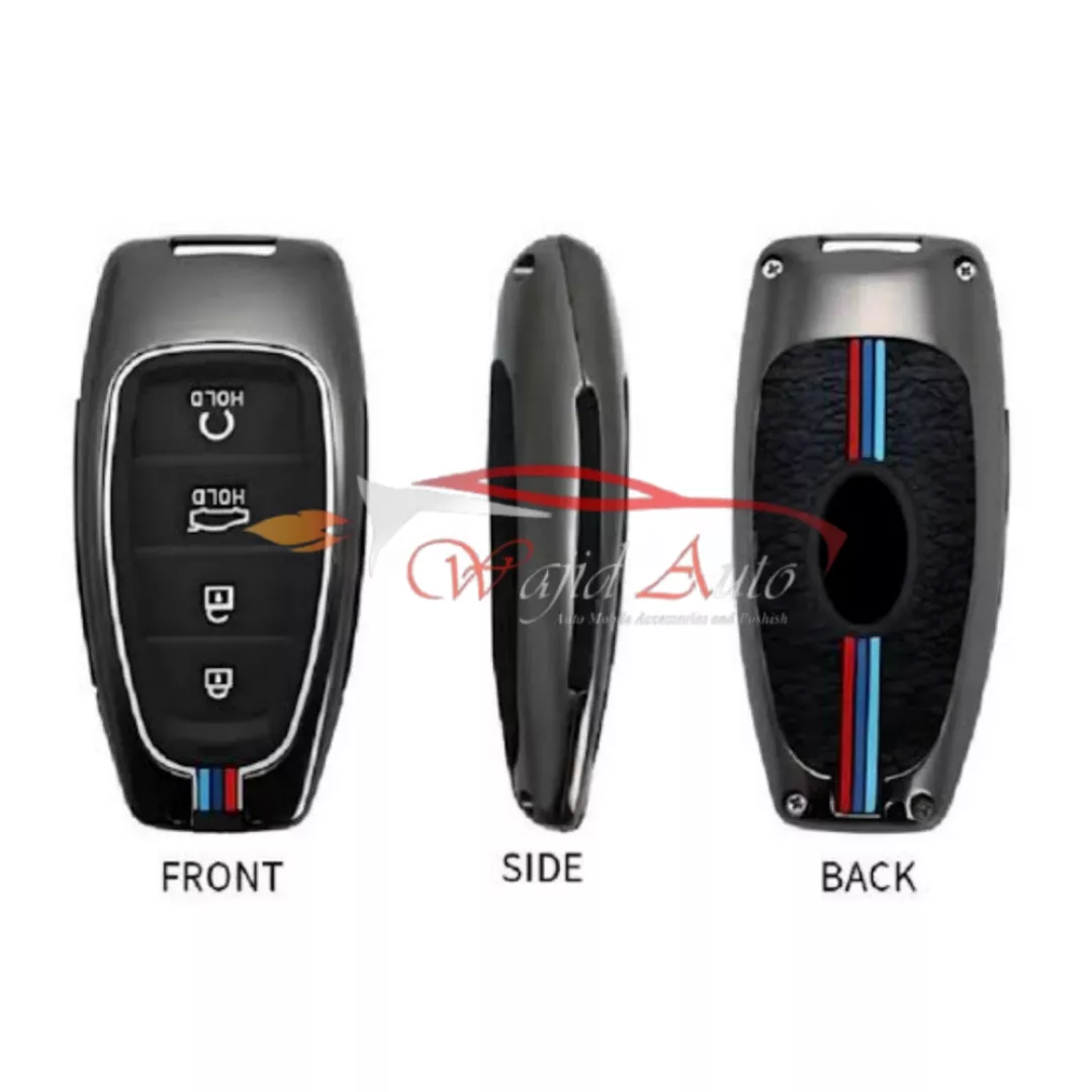 Hyundai santa fe zinc metal key case