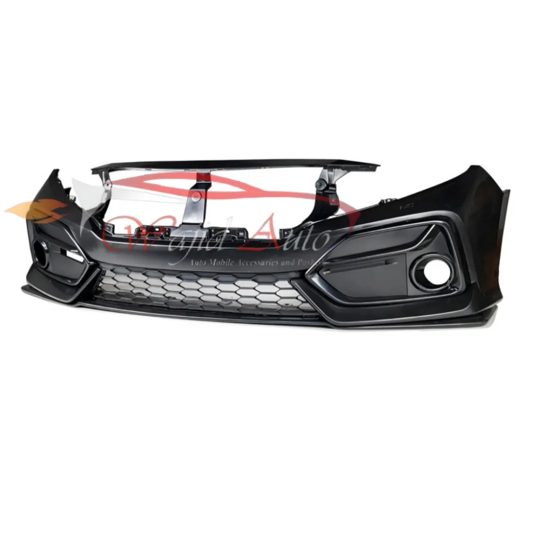 Si v2 front bumper honda civic x 2016-2022