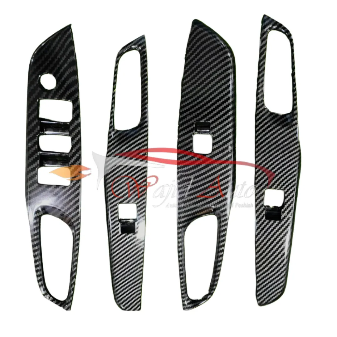 Toyota yaris Power window trim carbon fiber