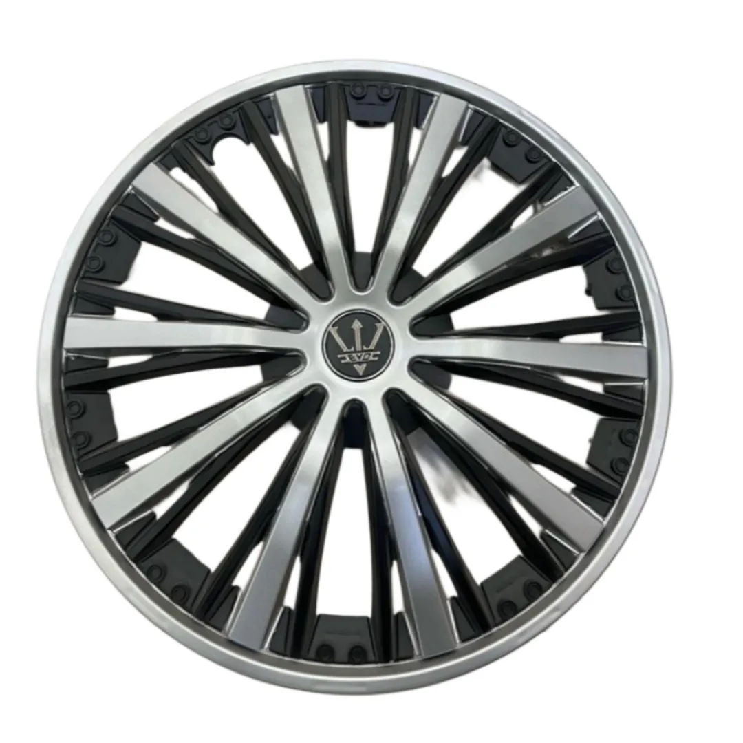 Silver black sports edition wheel cups premium style