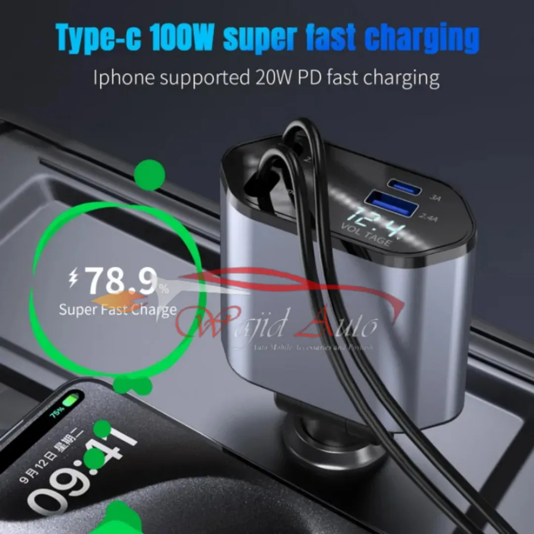 120w super fast mobile charger 4 in 1