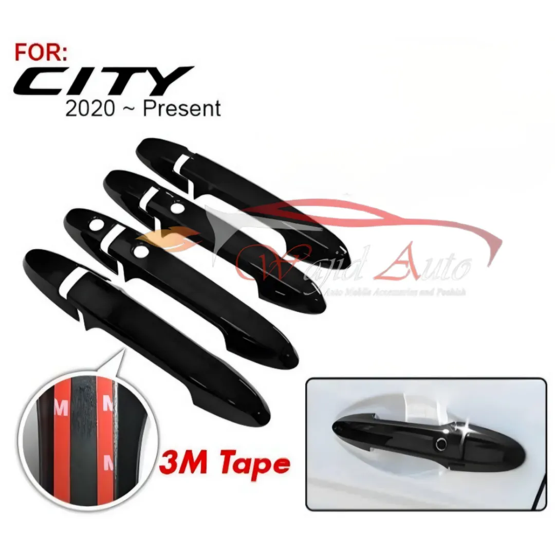 Door handle cover glossy black honda city 2022