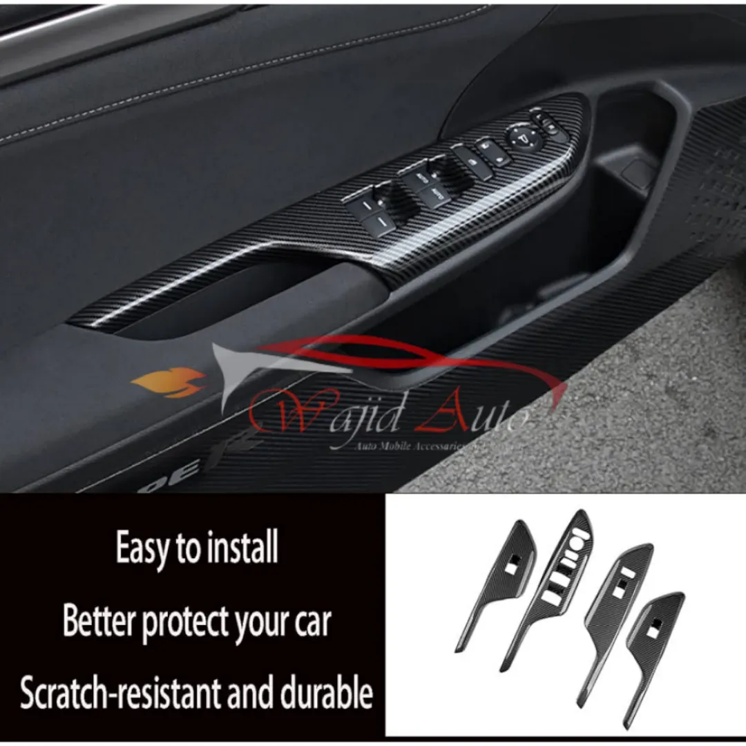 Honda civic x power window carbon fiber cover