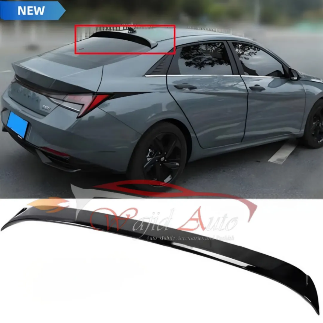 Hyundai elantra hybrid 2025 roof spoiler plastic