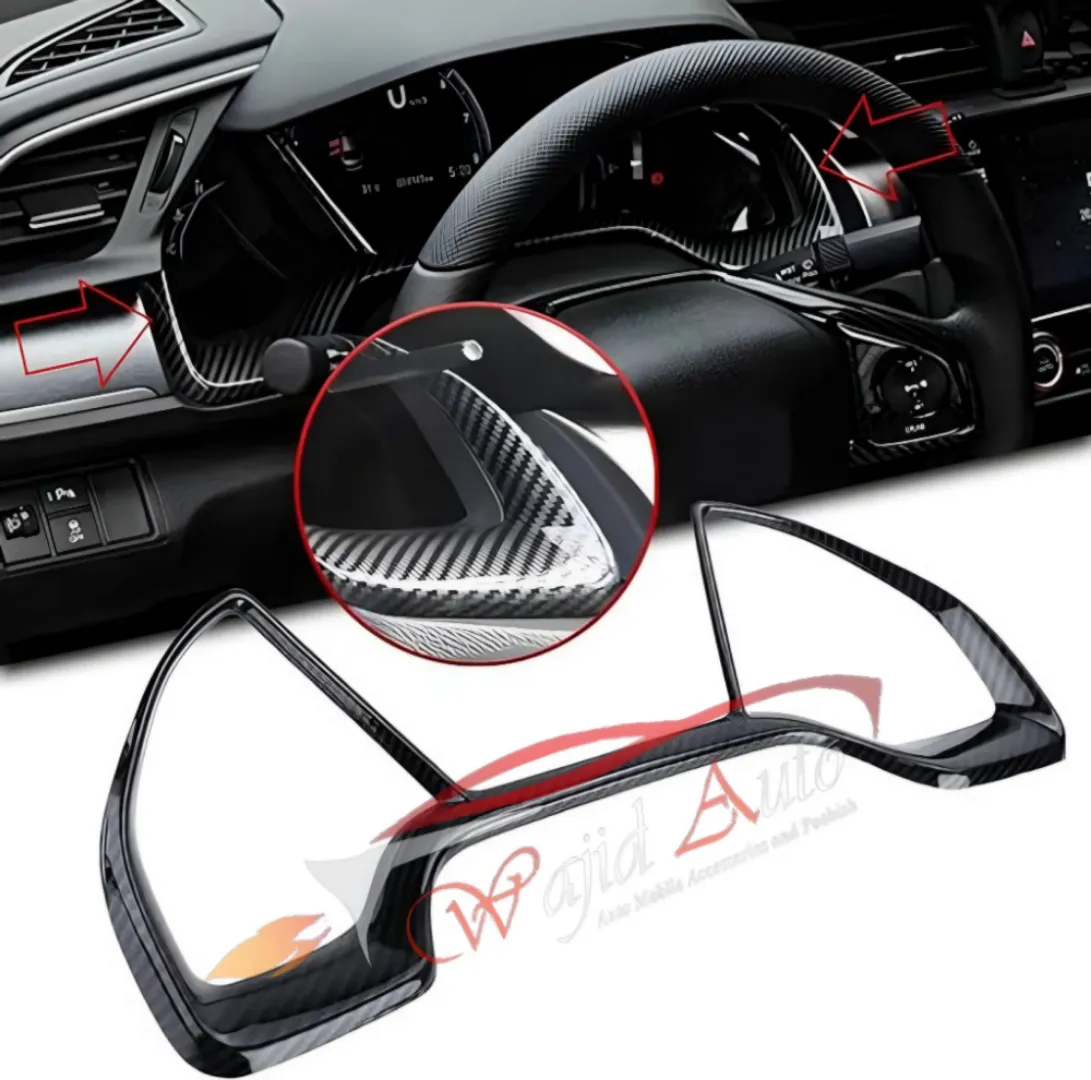 Meter carbon fiber trim honda civic x