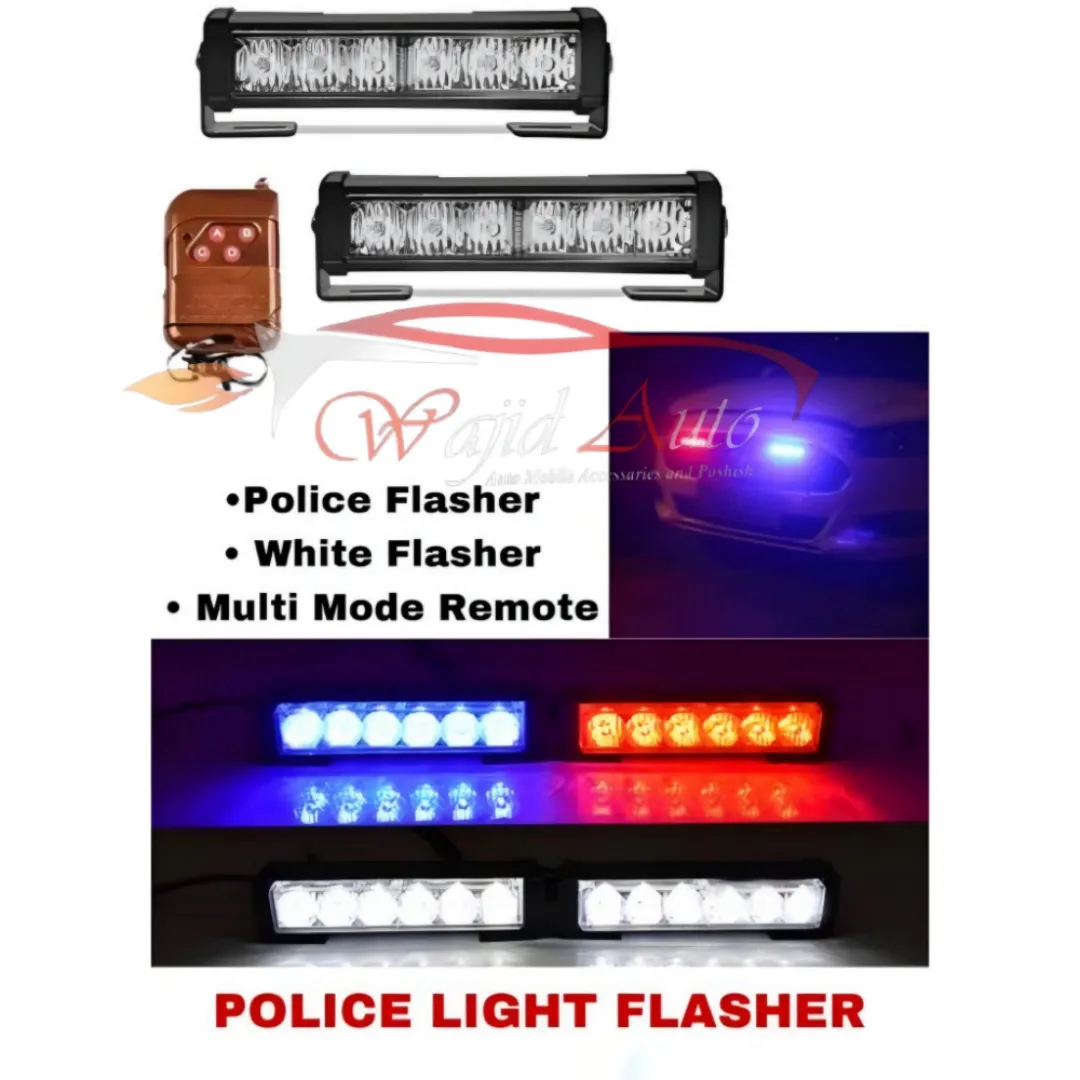 Universal police strobe flasher light wireless