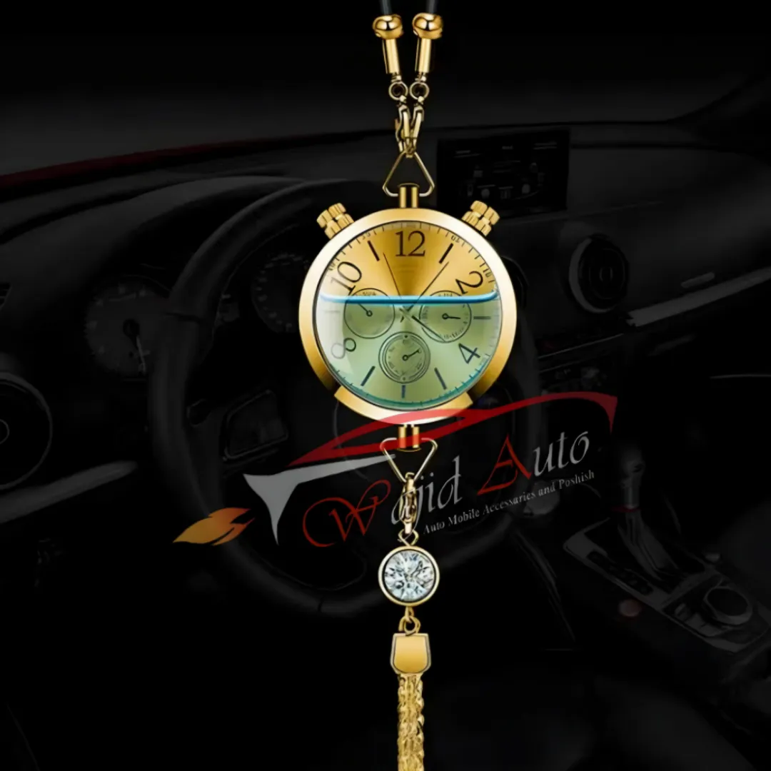 car rearview mirror hanging clock perfume