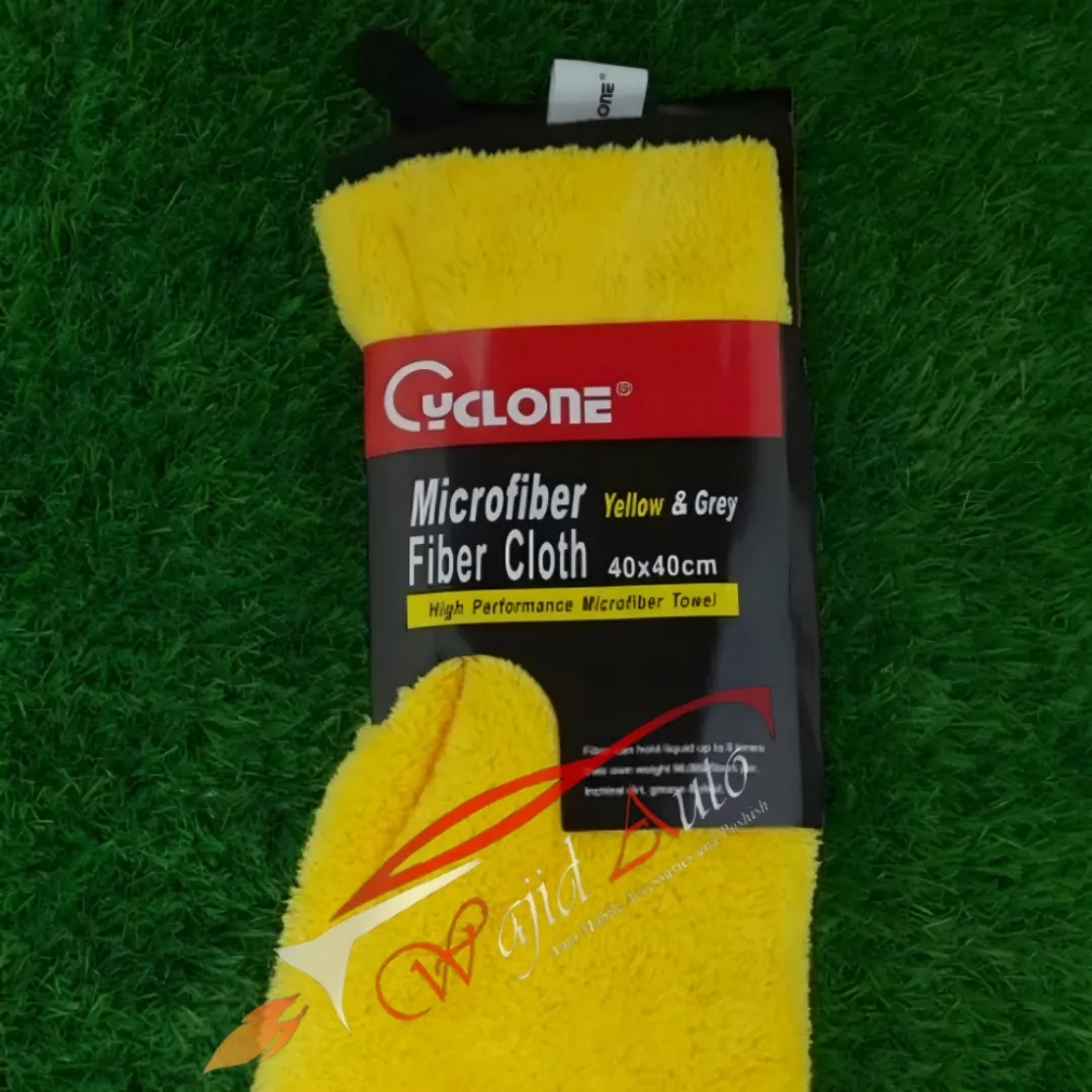 cyclone microfiber premium thick yellow & grey