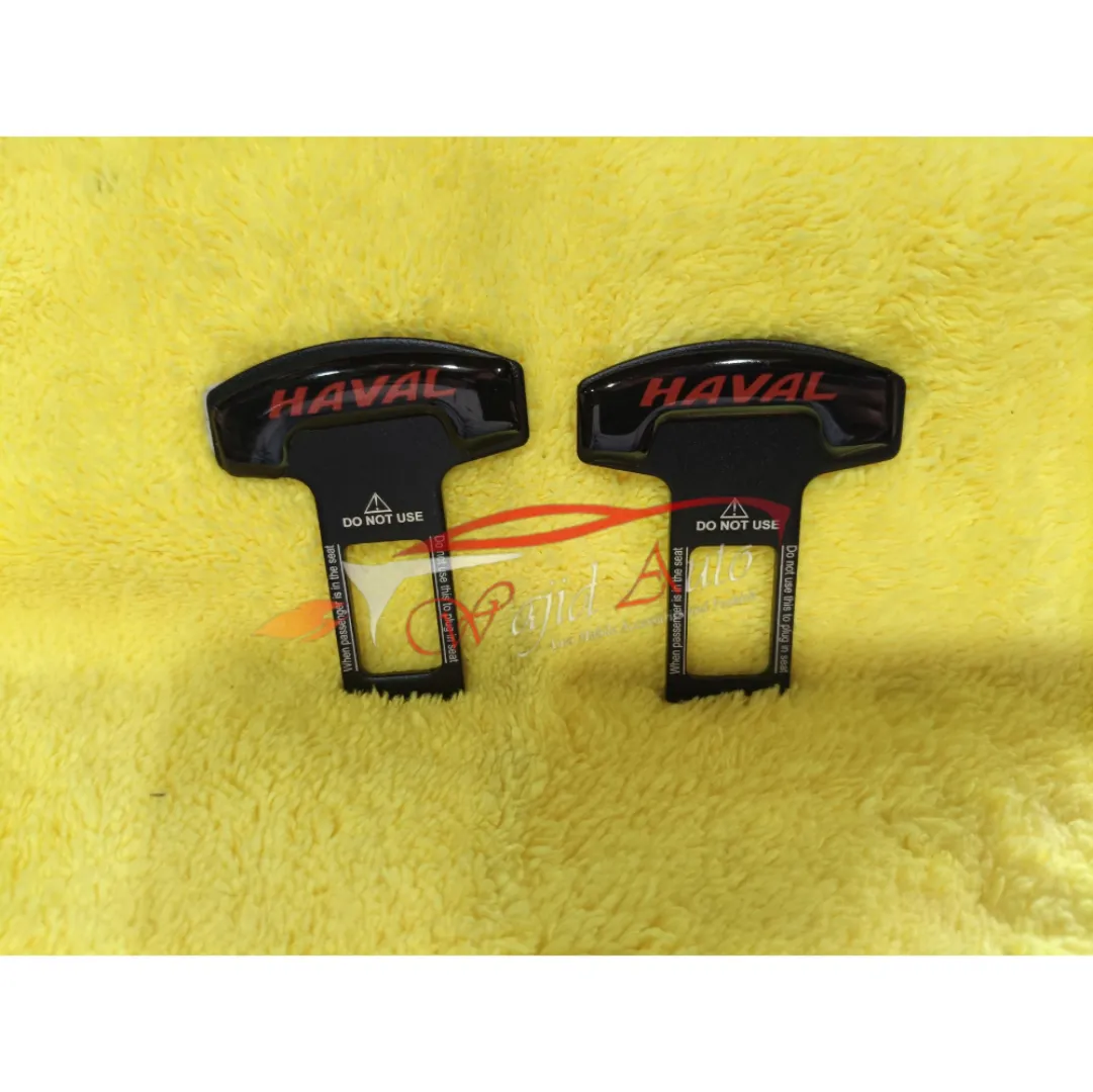 Car seat belt clip metal haval logo