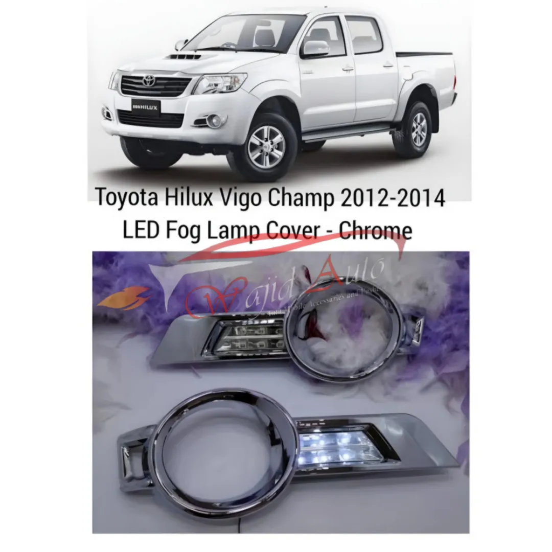 Fog lights drl cover toyota hilux vigo champ 2014