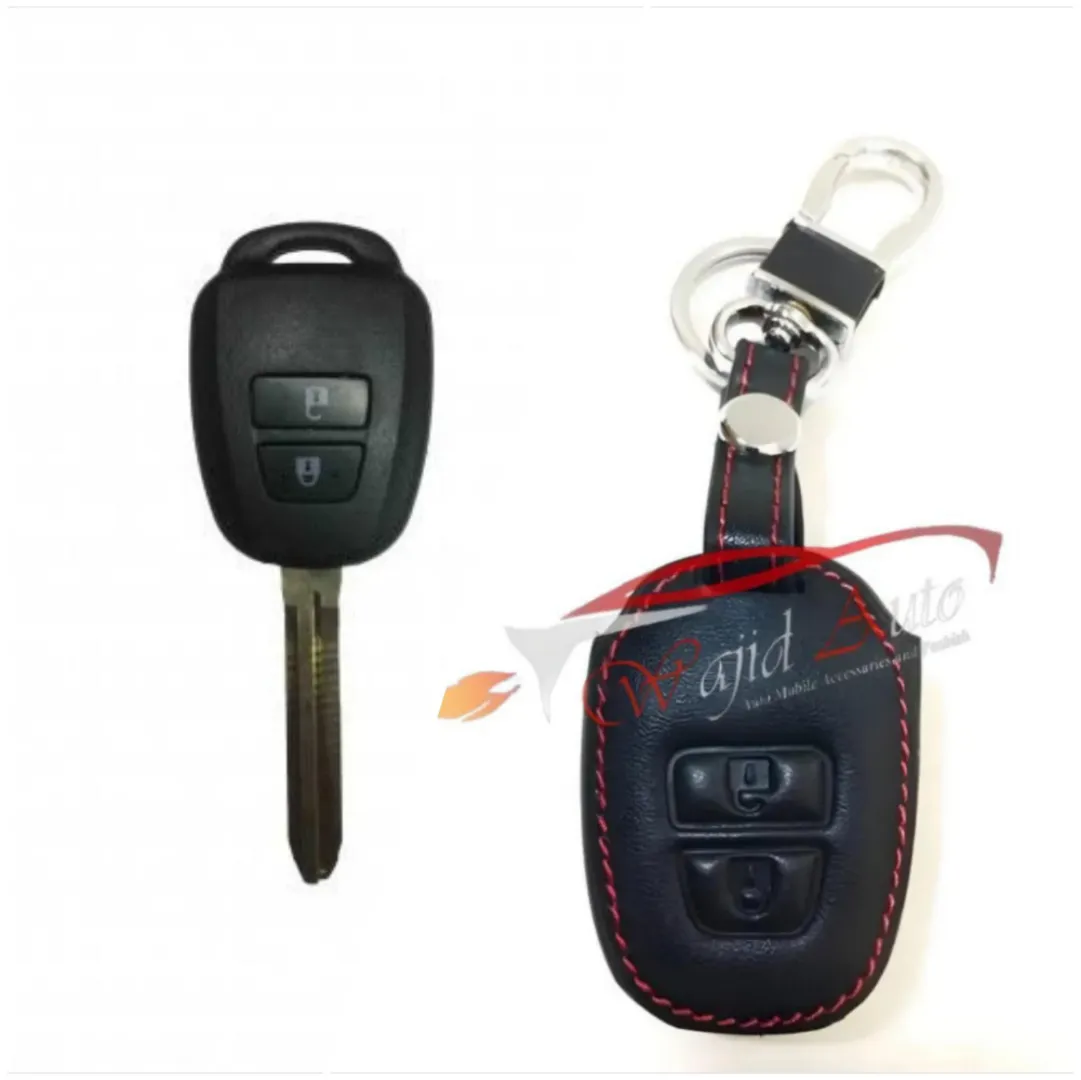 Vitz 2 button leather key cover