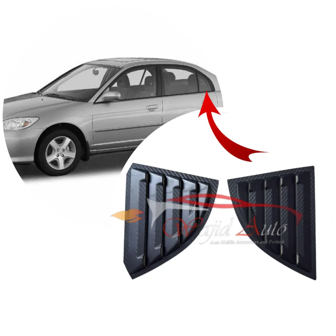 Honda Civic 2002,2003,2004,2005,2006 quarter louver