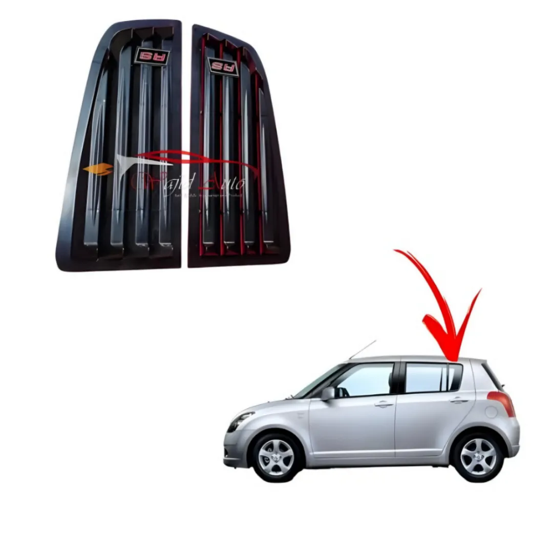 Quarter louver black suzuki swift old 2010,2011,2012,2013,2014,2015,2016