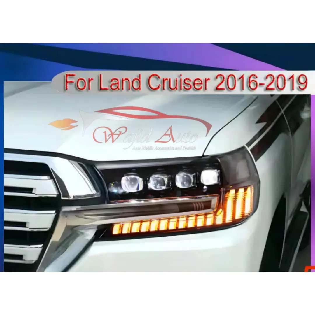 Toyota land cruiser v8 FJ200 2016,2017,2018,2019,2020 headlights 4 lens
