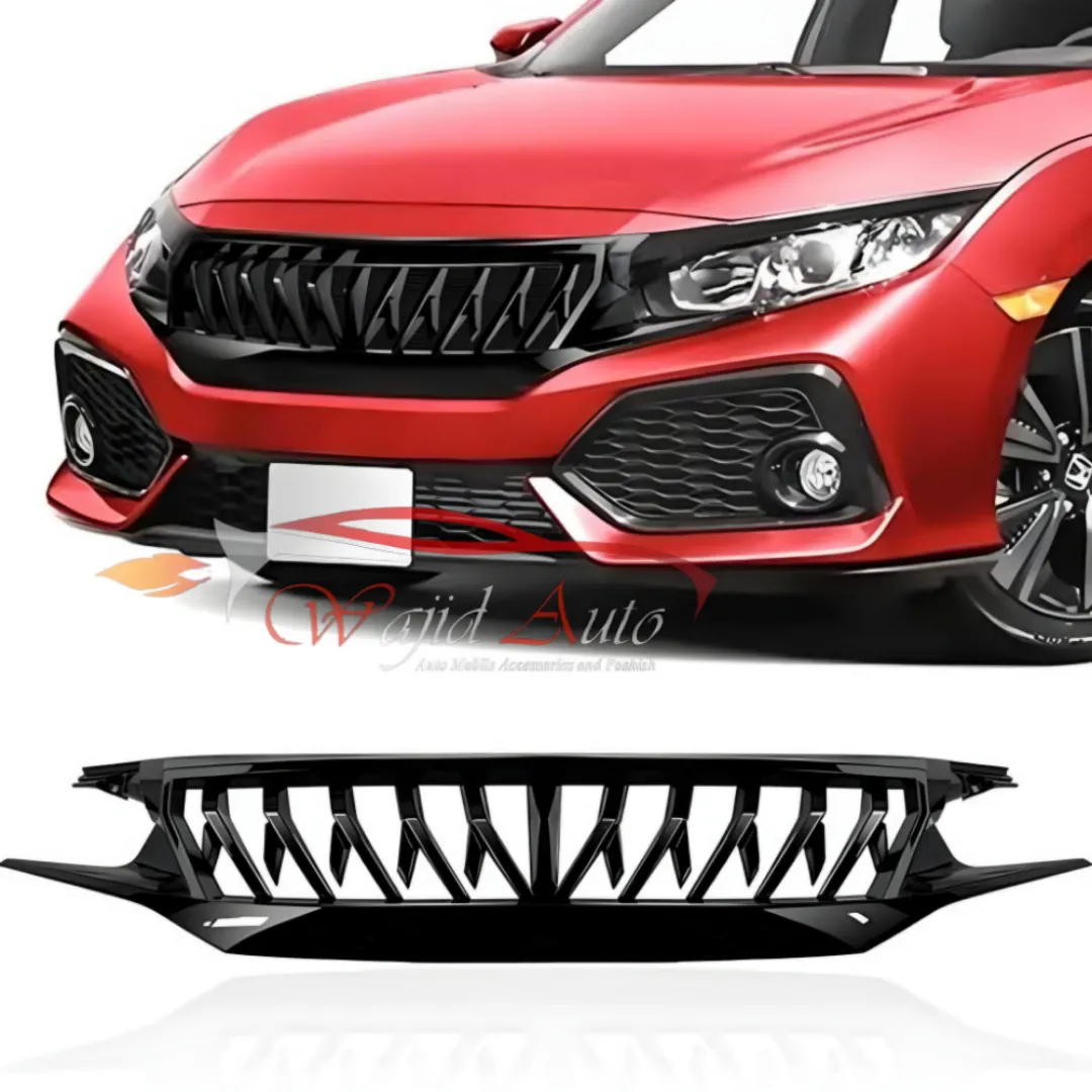 Honda civic x 2016,2017,2018,2019,2020,2021 shark style front grill