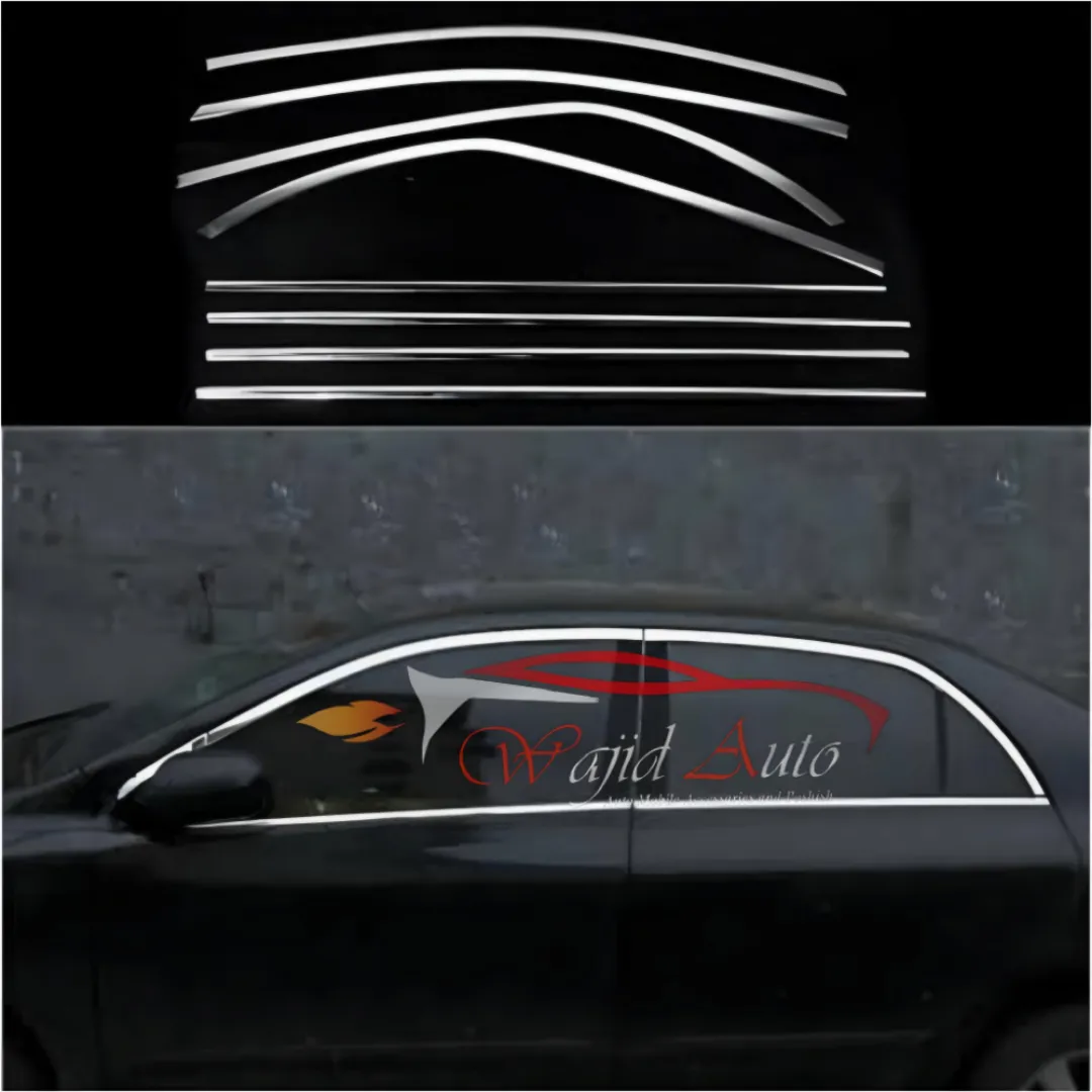 Toyota corolla 2009,2010,2011,2012,2013,2014 window chrome trim kit 8