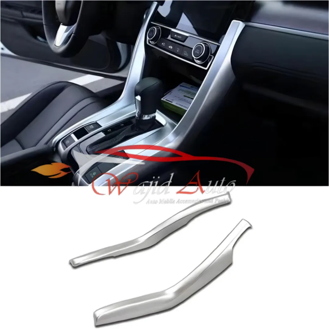 console trim silver honda civic x 2016,2017,2018,2019,2020