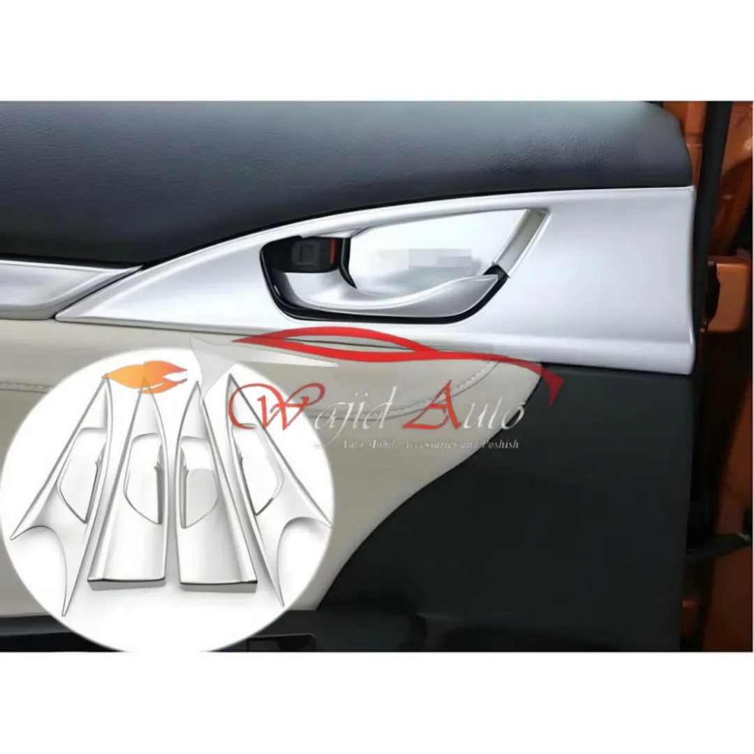 inner door lock trim silver honda civic x 2016,2017,2018,2019,2020