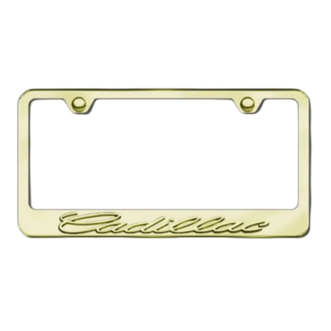 Car License Plate Frame Golden