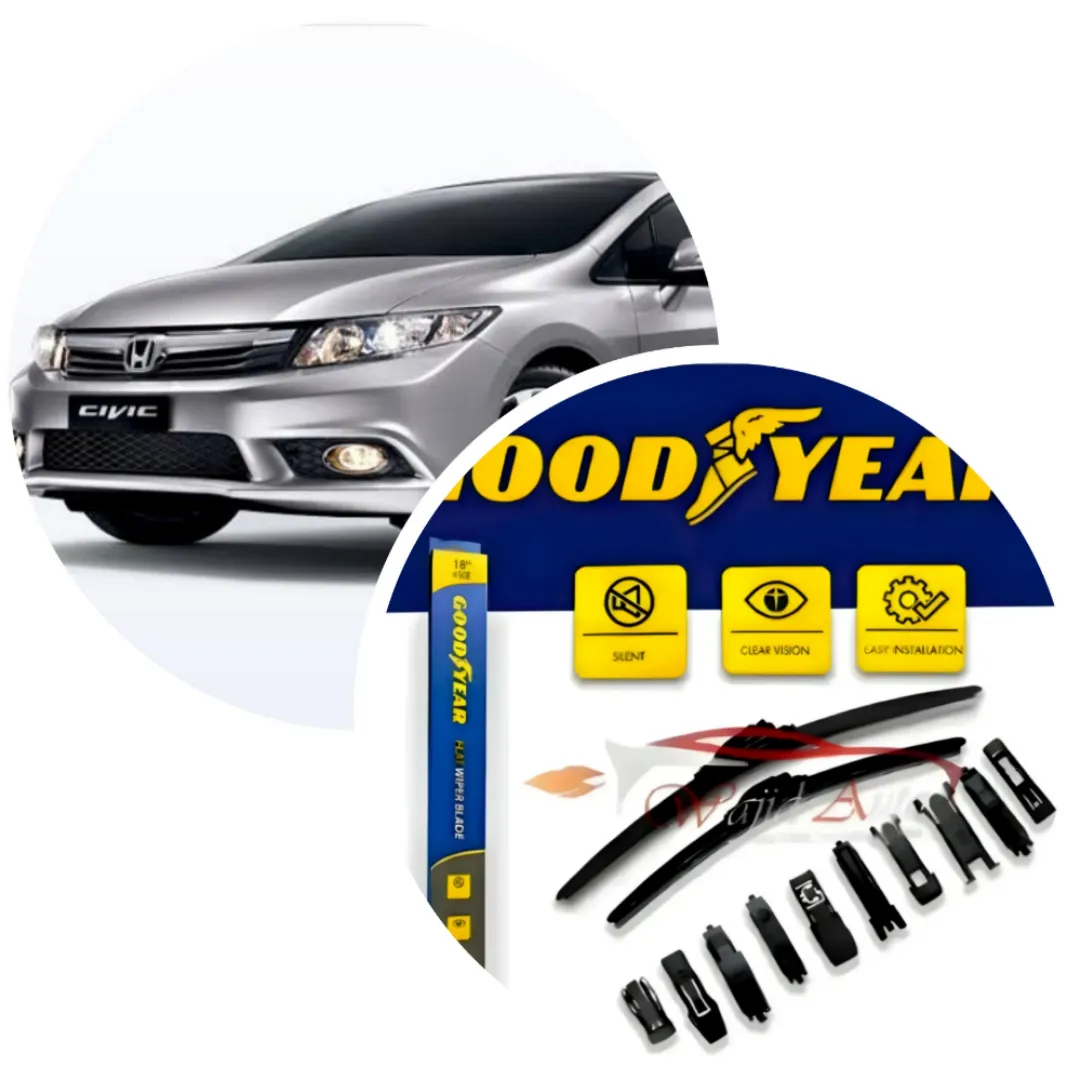 Honda Civic 2012,2013,2014,2015 goodyear wiper blades