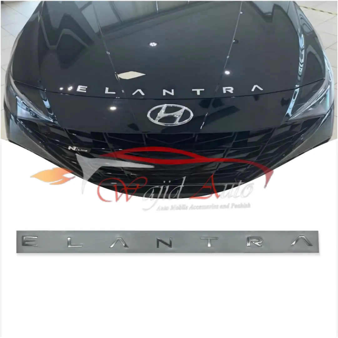 Hyundai elantra hybrid bonnet emblem monogram