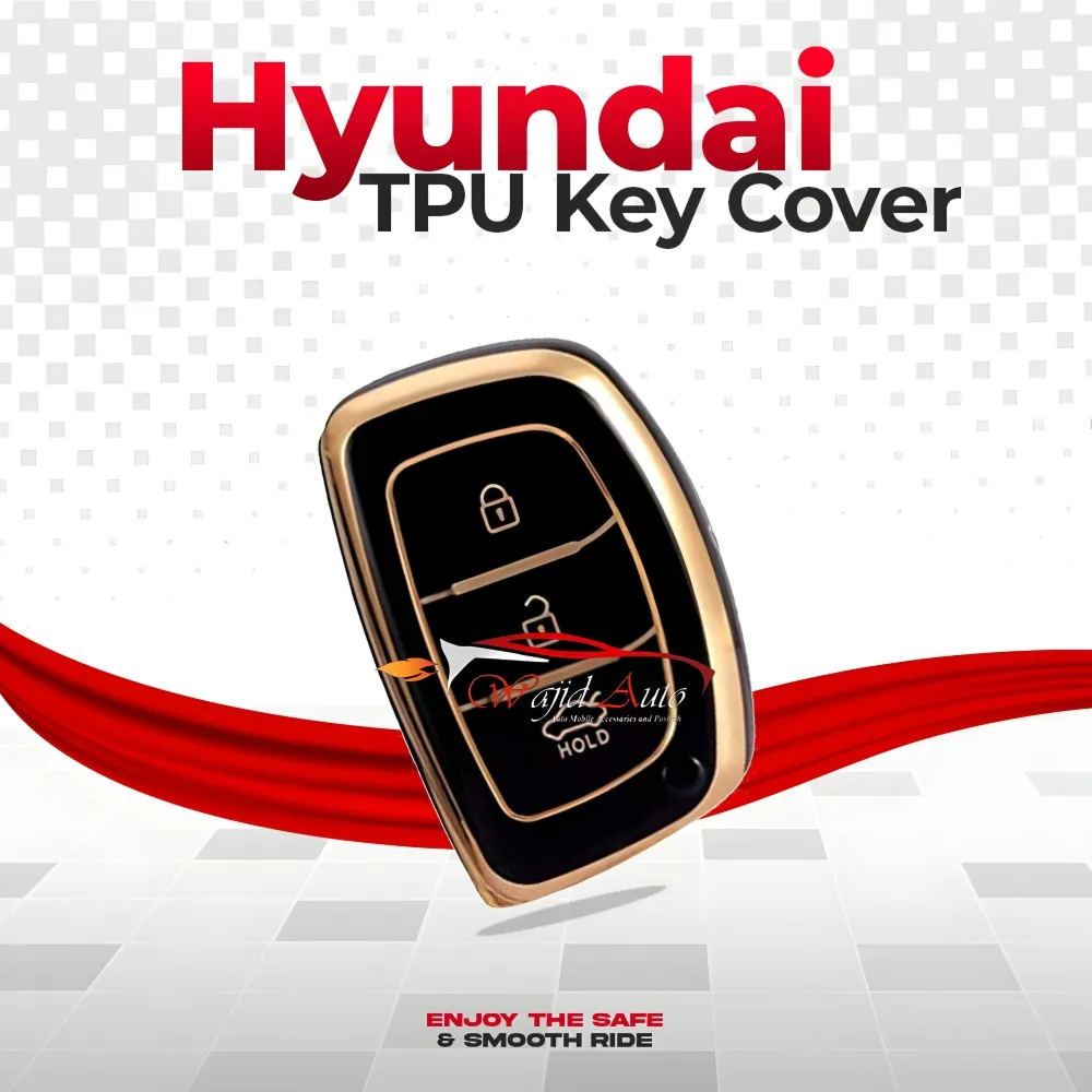 Hyundai Tucson / Elantra tpu key case black