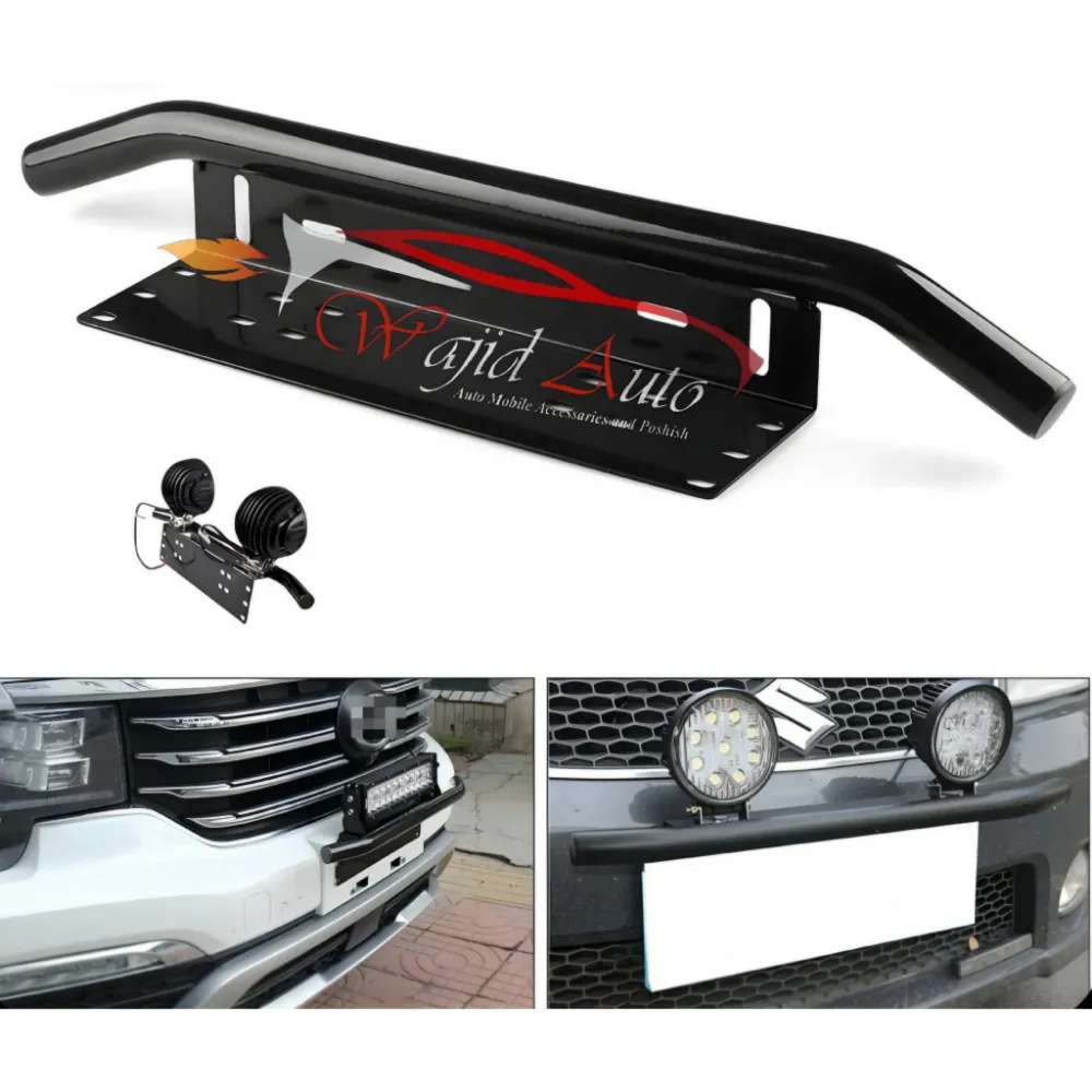 4×4 front bumper no plate holder bar light holder