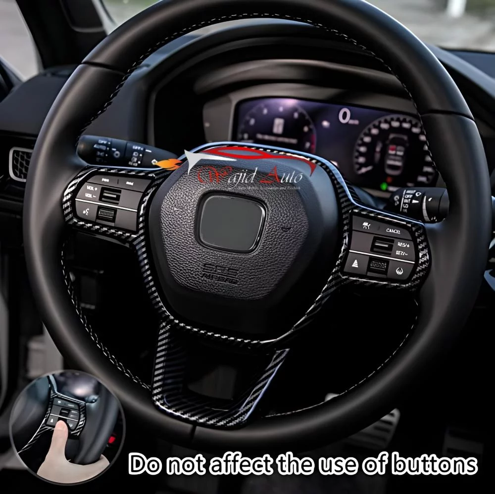 Honda civic 2022,2023,2024,2025 steering trim carbon fiber