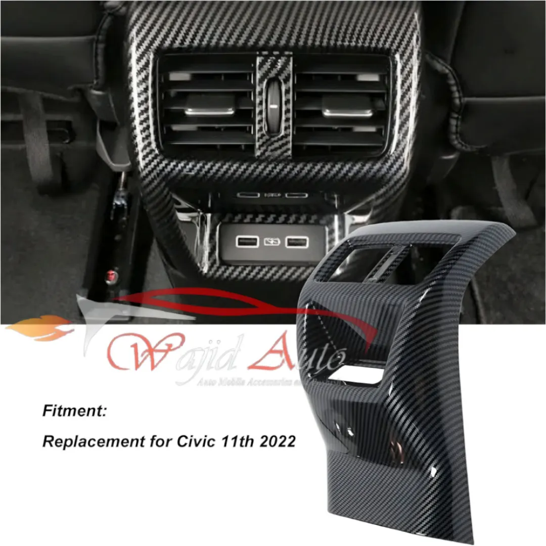 Honda civic 2022-2025 rear ac vent trim carbon