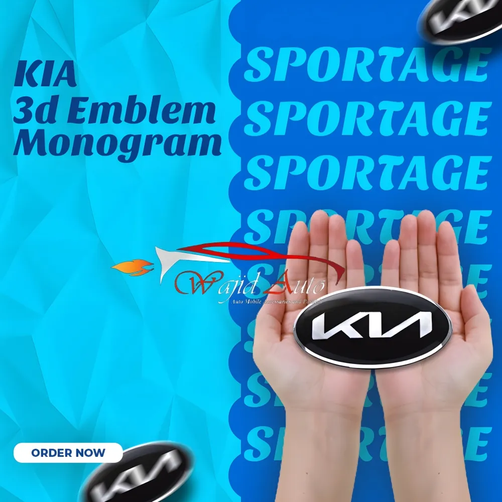 Kia sportage 2020,2021,2022,2023,2024 new style 3d emblem black silver