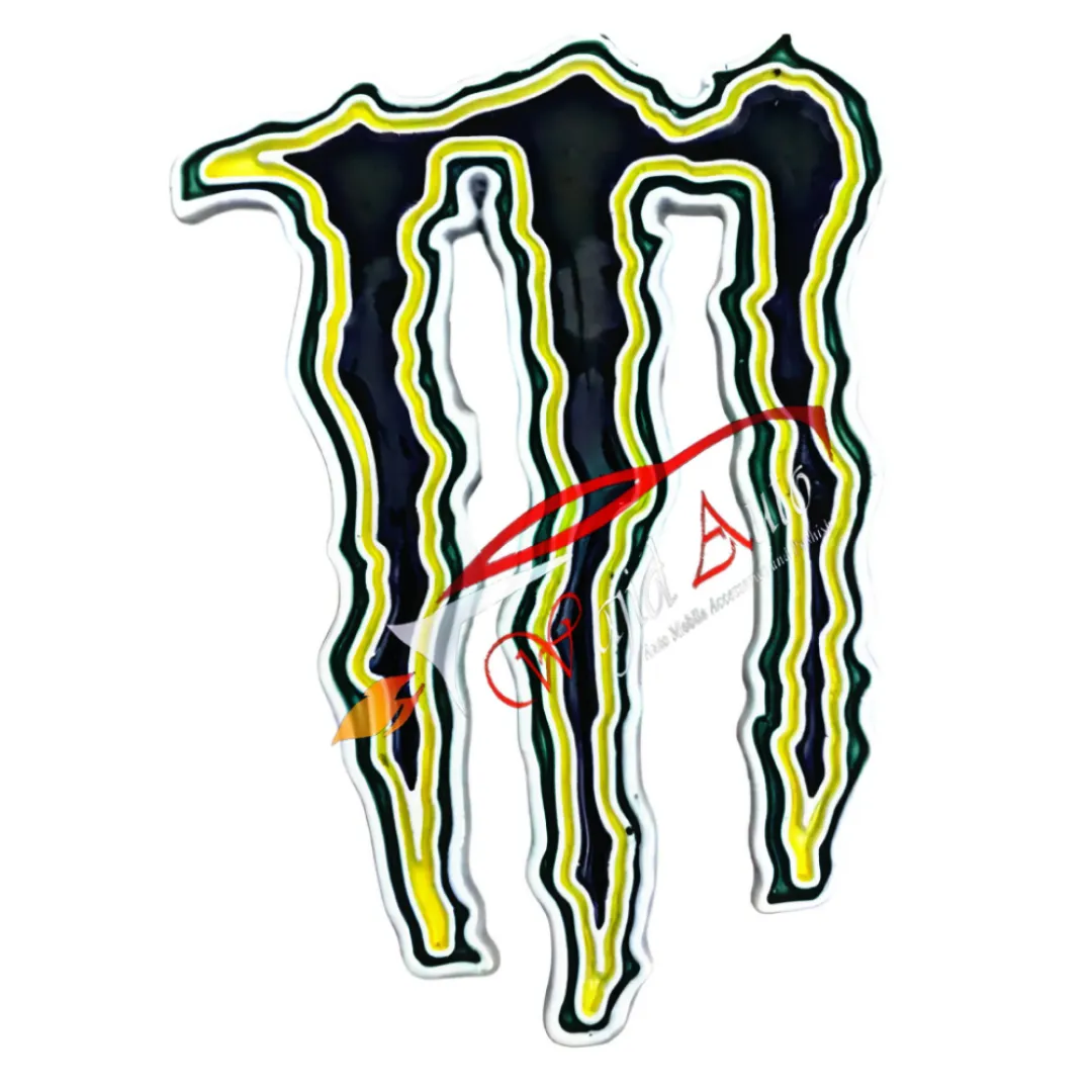 Monster decoration emblem monogram