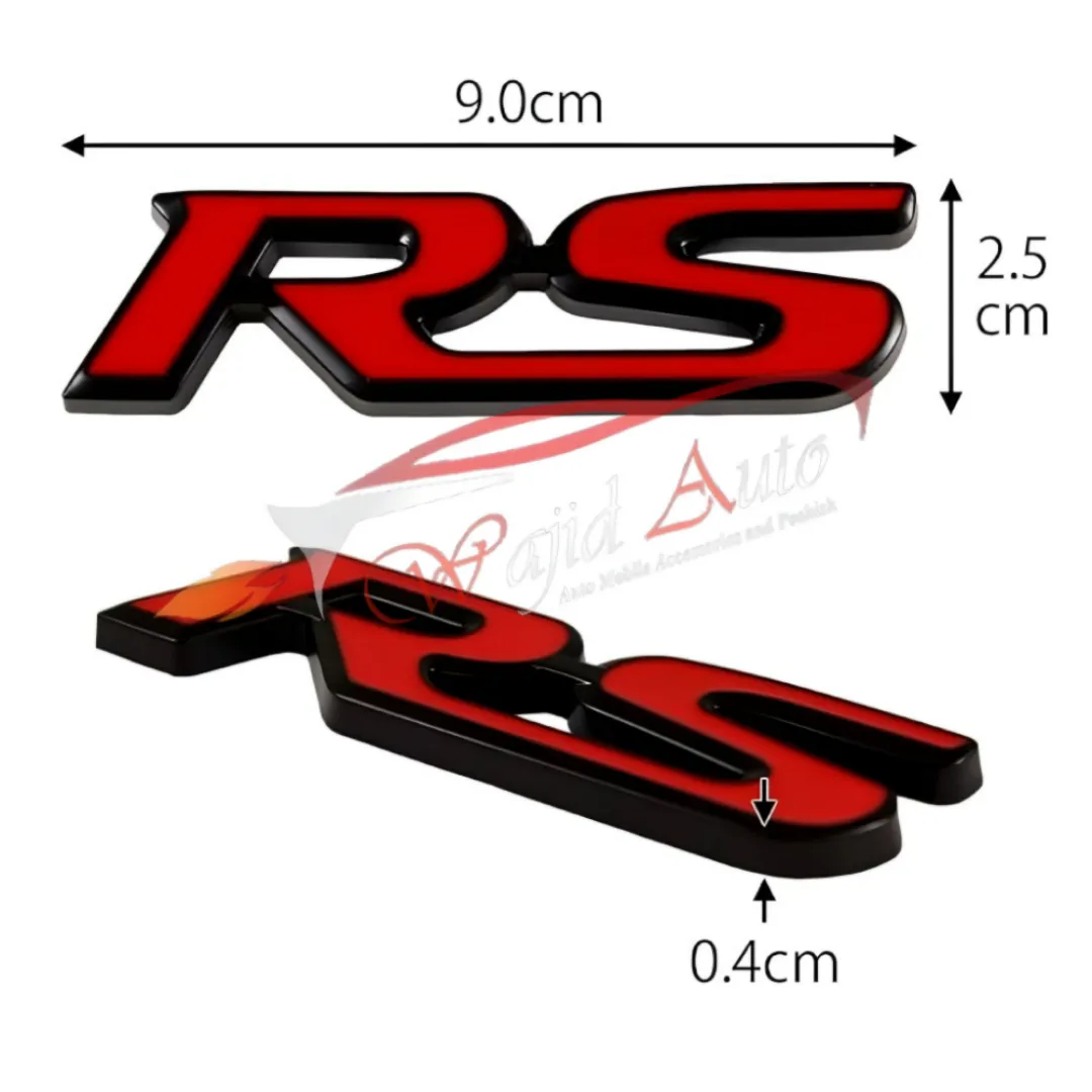 RS Metal emblem monogram